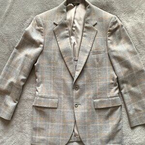 Vintage Plaid Sports Jacket. Clipper Craft by The Blade. See Measurements Below.